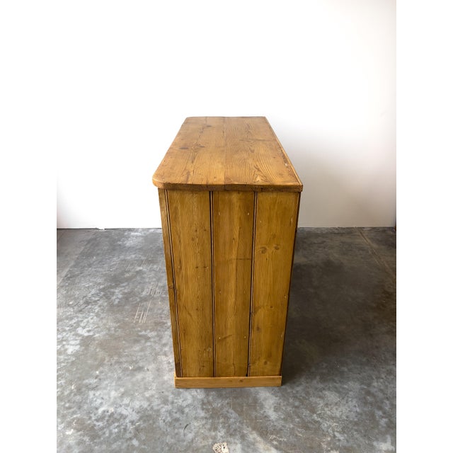 Antique English Pine School Cupboard For Sale - Image 10 of 11