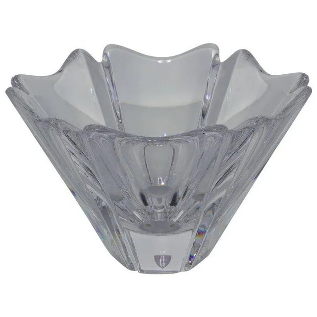 Swedish Crystal Petal Bowl For Sale - Image 9 of 9