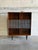 Brown Rosewood Bookcase Ith Ribbed Sliding Glass Doors Mid-Century Modern Denmark 1960s For Sale - Image 8 of 10