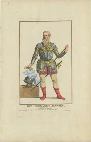 P. Duflos, Portrait of Fernando Alvarez, 1787
