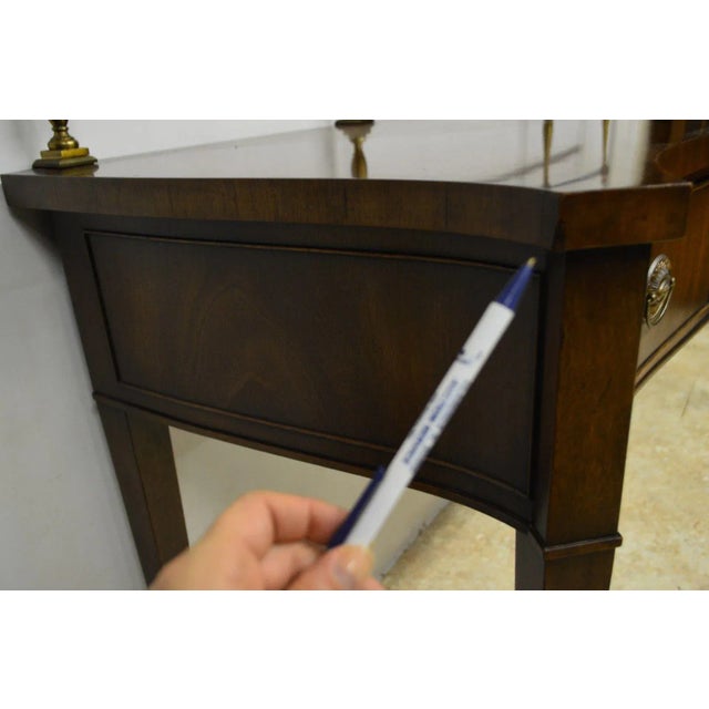 Kittinger Kittinger Hepplewhite Mahogany Console Sideboard For Sale - Image 4 of 11