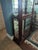Chestnut 1980s Jasper Cabinet Company Cherry Curio Display Cabinet For Sale - Image 8 of 14
