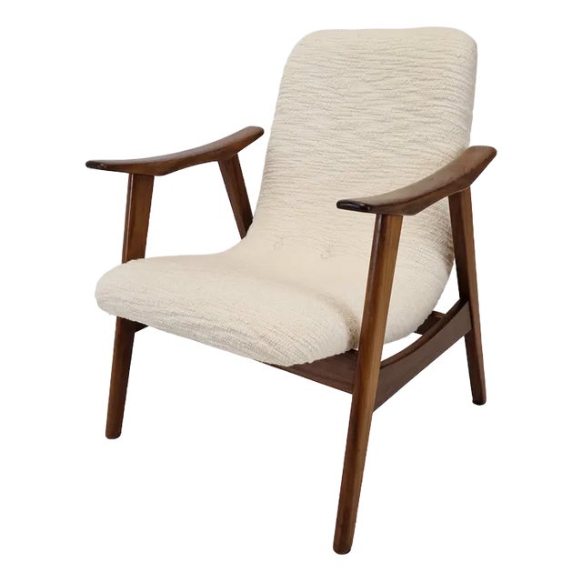 Teak Armchair by Louis Van Teeffelen for Wébé, 1960s For Sale
