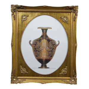 Late 20th Century Henry Moses Neoclassical Ancient Greek Etruscan Vase Urn Engraving Print 25"