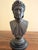 A finely cast Grand Tour–style classical bust, inspired by Italian literary historical figure Dante, mounted on a richly...