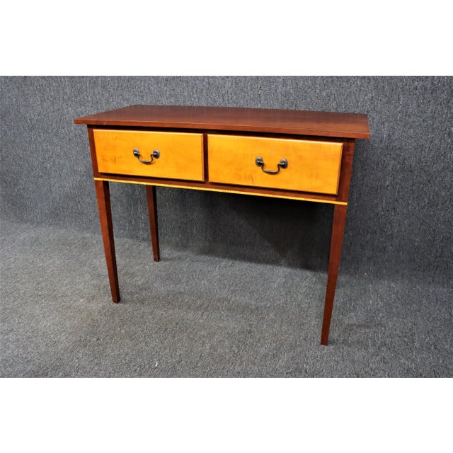 Brown Eldred Wheeler Hepplewhite Cherry & Tiger Maple Huntboard For Sale - Image 8 of 8