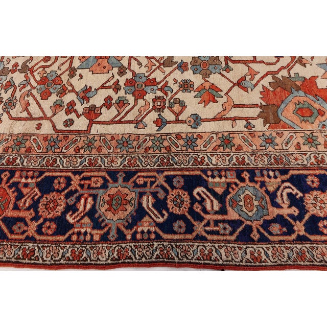 Persian 1920s Persian Heriz Rug For Sale - Image 3 of 7