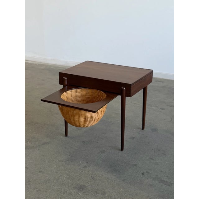 1960s Danish Sewing Table For Sale - Image 4 of 18