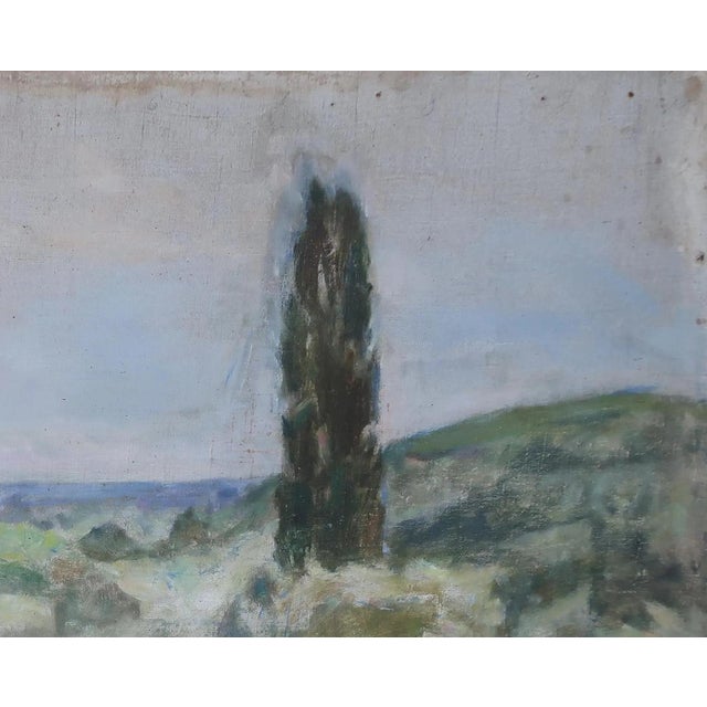 Realism Vintage Ukrainian Impressionist Oil Painting: Rural Landscape, 1970s 67-86 For Sale - Image 3 of 6