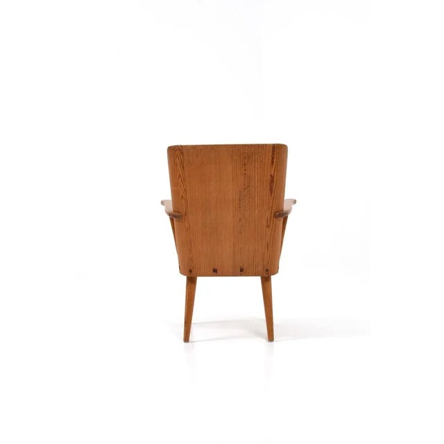 Wood Armchair by Göran Malmvall for Svensk Fur, 1950s For Sale - Image 7 of 8