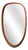 Organically Formed Mirror in Bentwood Frame For Sale