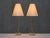 Swedish Modern EAE Table Lamps, Brass, Glass and Pierre Frey Silk, 1950s, Set of 2 For Sale - Image 10 of 11