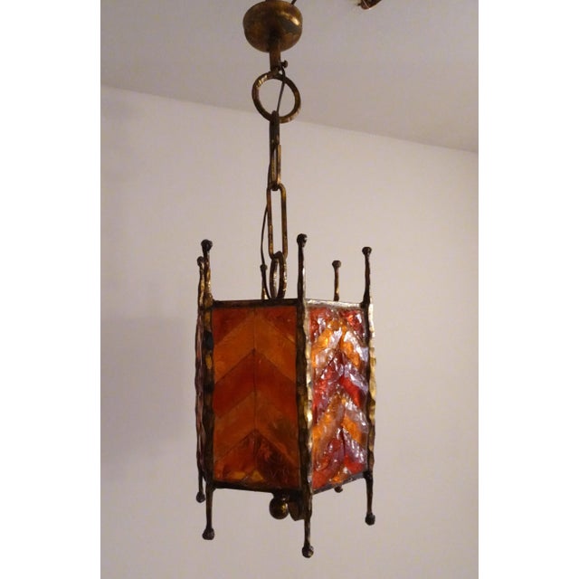 Mid-Century Modern Mid-Century Modern Brutalist Glass Pendant from Poliarte, 1970s For Sale - Image 3 of 16