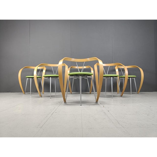 Revers Dining Chairs attributed to Andrea Branzi for Cassina, 1993, Set of 6 For Sale - Image 6 of 15