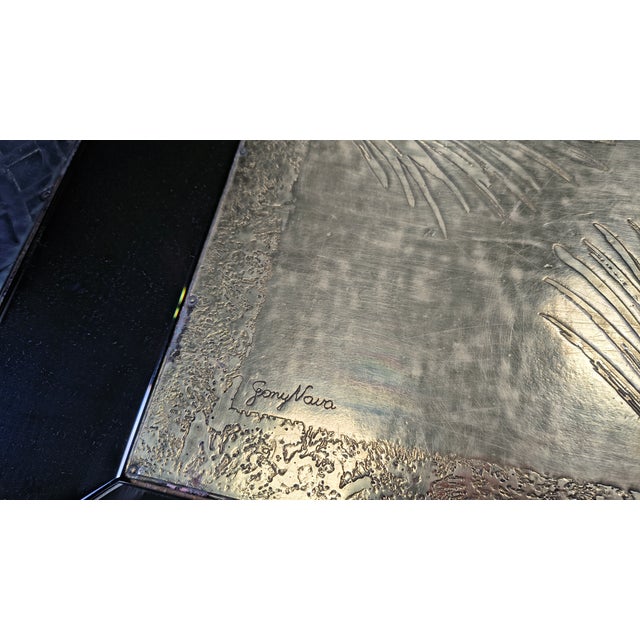 Etched Brass Coffee Table from Gony Nava, 1970s For Sale - Image 12 of 13