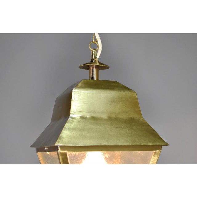 Antique French Exterior Bronze Lantern, 1890s For Sale - Image 11 of 16