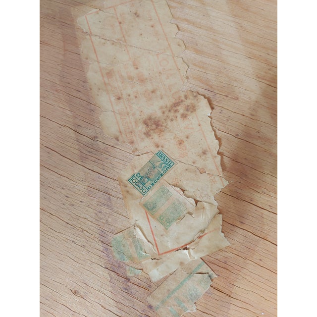 Wood 1960s Mid-Century Modern Custom Abstact Mosaic Tile Coffee Table Made in Brazil For Sale - Image 7 of 7