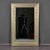 Brutalist Vintage French Mirror in Champagne With Textured Metal Frame For Sale - Image 3 of 10