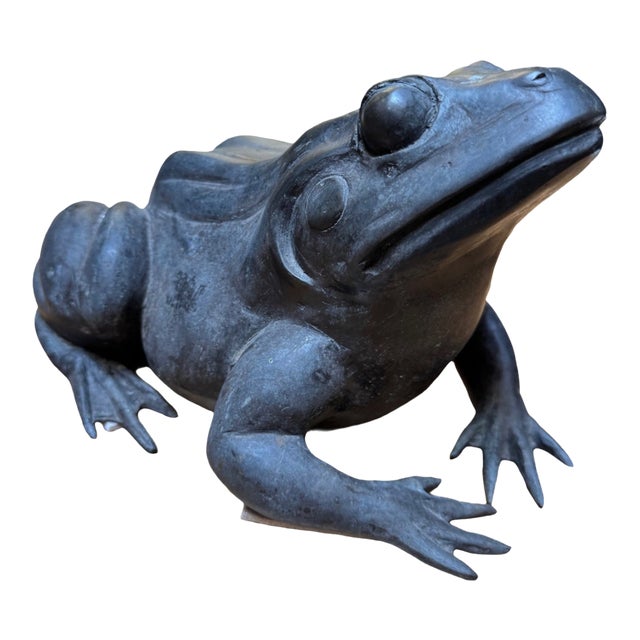 1920s Art Deco Bronze Frog Sculpture For Sale