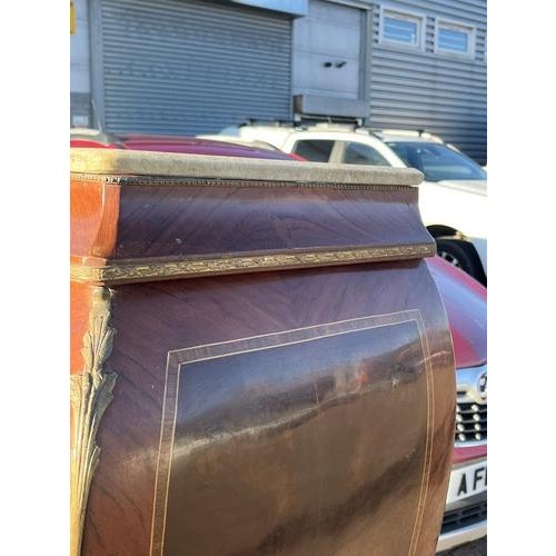 French Style Drinks Cabinet with Ormolu and Marble For Sale - Image 6 of 13