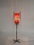 Italian Floor Lamp in Metal, Rattan, Brass and Red Acrylic attributed to Dal Vera, 1950s For Sale - Image 9 of 17