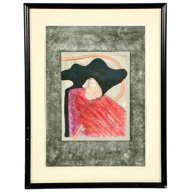 Ramon Antonio Carulla (Cuban, born 1936). Artist signature to lower right. Label verso. Retains original JOY MOOS GALLERY...