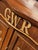 Victorian Small Cupboard, Perfect Hall Piece As Thin, Drawer And Cupboards. with later Great Western Railway Decoration...