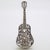 Italian Vintage Italian Handmade Genuine Silver Classic Guitar Figurine Miniature, Made by Arpa Silversmith in Tuscany For Sale - Image 3 of 10