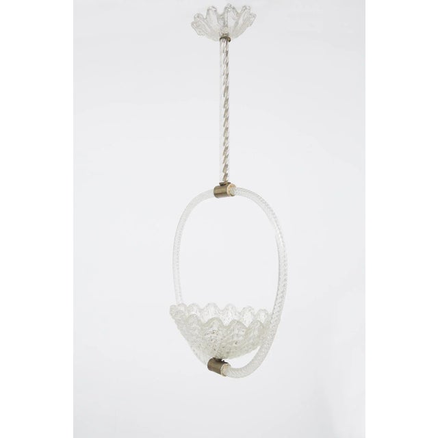 Barovier and Toso Murano Glass Ceiling Lamp from Barovier & Toso, 1940s For Sale - Image 10 of 11