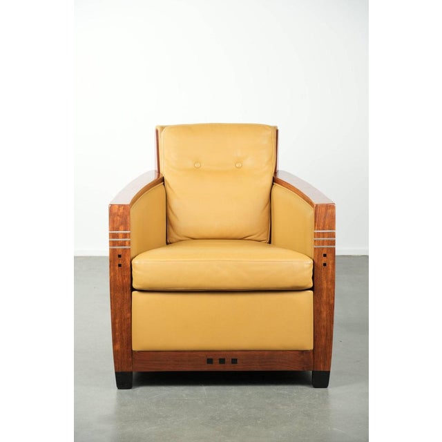 Luxurious Art Deco design armchair by Schuitema from the Decoforma series, model Frank, in good condition. : A piece of...