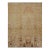 Rug & Kilim’s Distressed European Rug in Beige-Brown & Gold Floral Pattern For Sale