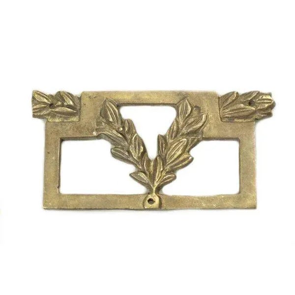 Art Nouveau Early 20th Century Antique Brass Faceplate For Sale - Image 3 of 3