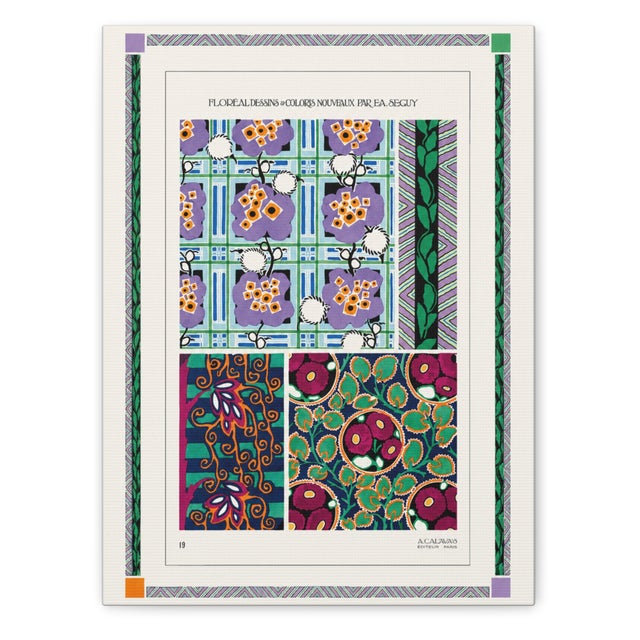 Atelier Aria Lumae Emile Allain Seguy Art Deco Botanical Cohesive Eight Piece Gallery Board Grid - Set of 8 For Sale - Image 4 of 17