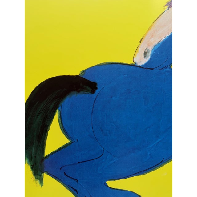 Early 21st Century Walasse Ting, Blue Horse, Print For Sale - Image 5 of 7