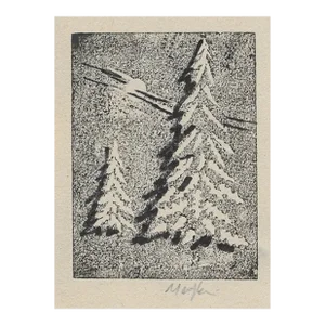 1960s Neil Meitzler Northwest Winter Landscape