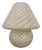 Murano Swirl Mushroom in Yellow Cream, 1970s For Sale