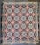 This multicolored handwoven 19th century coverlet with the original fringe in fine condition.