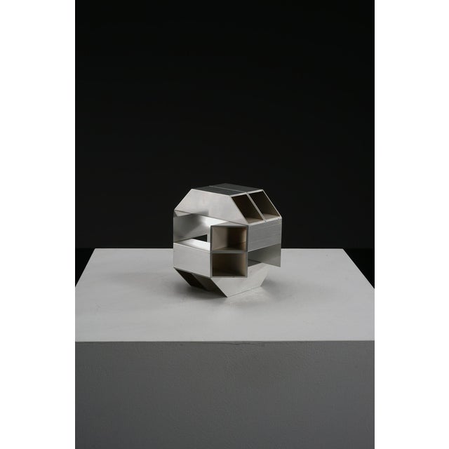 1970s Margot Zanstra, Geometric Abstract Sculpture, 1970s, Steel For Sale - Image 5 of 15