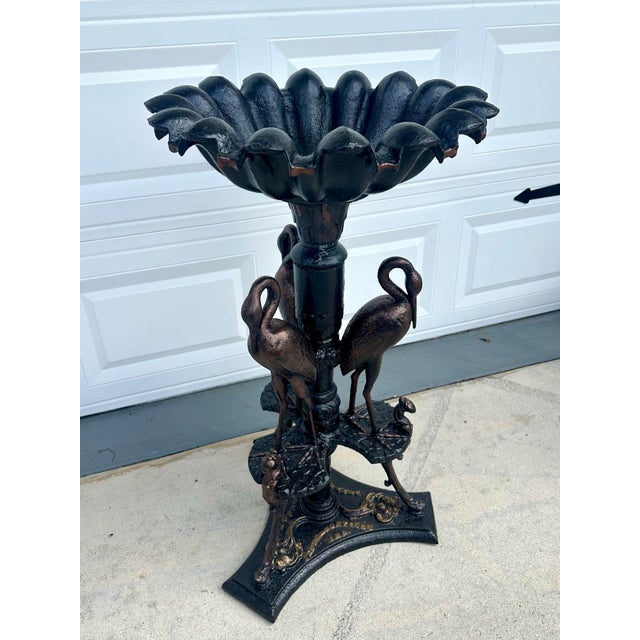 French 19th Century Cast Iron Fountain/Bird Bath C.C.Anderson & Sons For Sale - Image 3 of 11