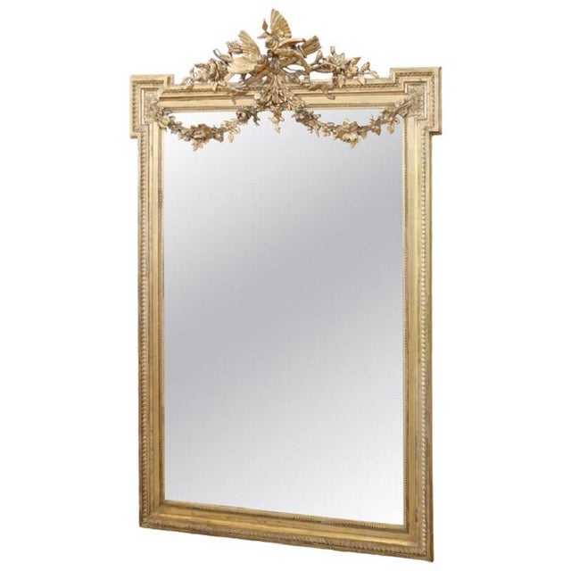 19th Century Gilt Wood Wall Mirror For Sale - Image 15 of 15