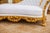 1970s 1970s Artisan Louis XVI Gold Beech White Leather Chaise-1 Pc For Sale - Image 5 of 9