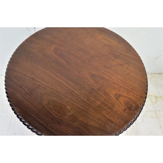 Wood English Victorian Window Table With Ball and Claw Feet For Sale - Image 7 of 10