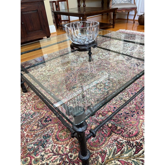 1980s Brutalist Cast Aluminum Coffee Table in the Manner of Diego Giacometti For Sale - Image 15 of 15