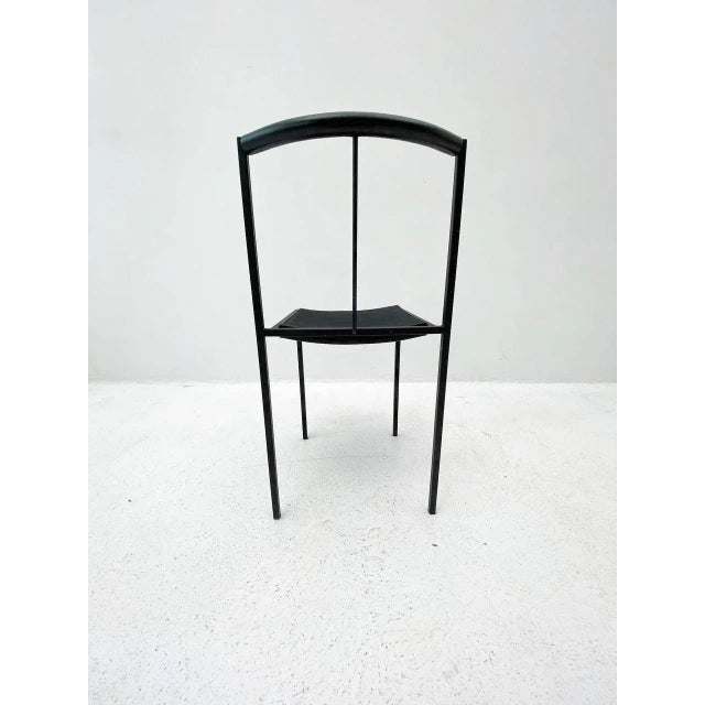 Metal Dining Chair by Zeus Noto Maurizio Peregalli Millepunte, 1984 For Sale - Image 7 of 9