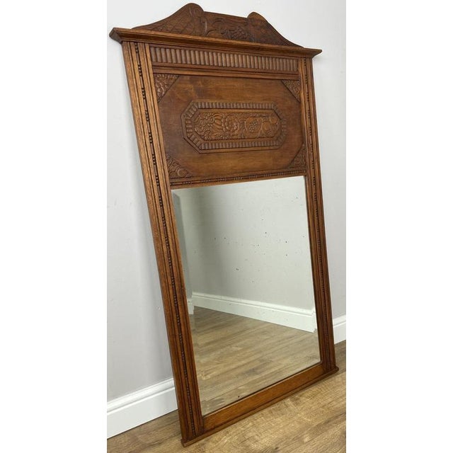Bring classic French character into your home with this Antique French wall mirror, beautifully crafted from oak and...