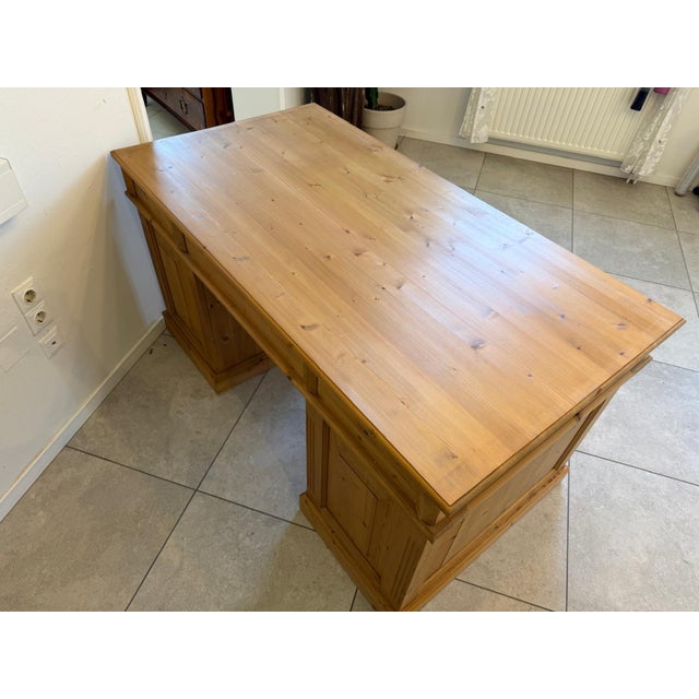 Gründerzeit Desk in Softwood, 1970s For Sale - Image 9 of 11