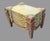 Green Early 20th Century Italian Venetian Style Cast Resin Footstool Bench Featuring Trompe l'Oeil Drapery For Sale - Image 8 of 12