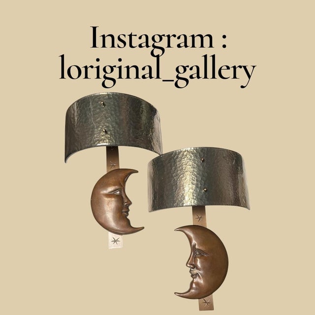 Brown Bronze and Glass Wall Sconces by Sergio Bustamante, 1970, Set of 2 For Sale - Image 8 of 10