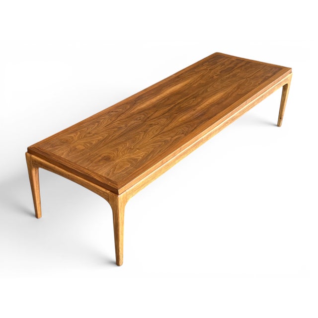 Mid Century Modern Walnut Coffee Table Dovetail Top Restored For Sale - Image 15 of 16