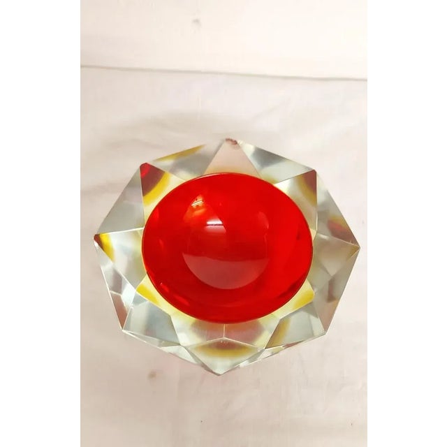 Boho Chic Murano Crystal Bowl, Italy, 1980s For Sale - Image 3 of 8